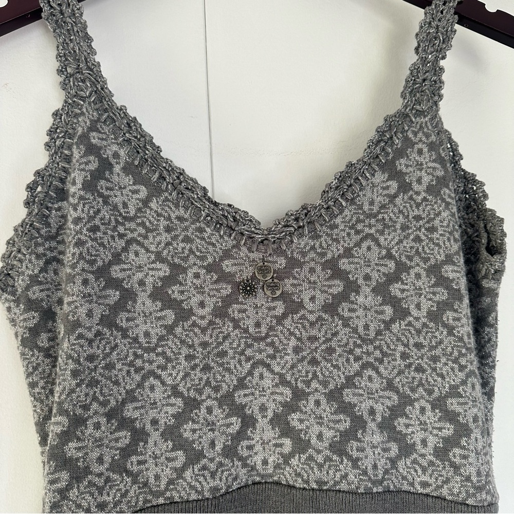 Odd Molly Grey Knit Maxi Dress - Picture 2 of 6